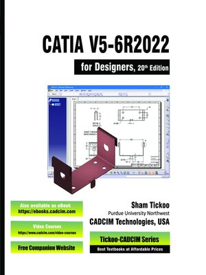 cover image of CATIA V5-6R2022 for Designers, 20th Edition